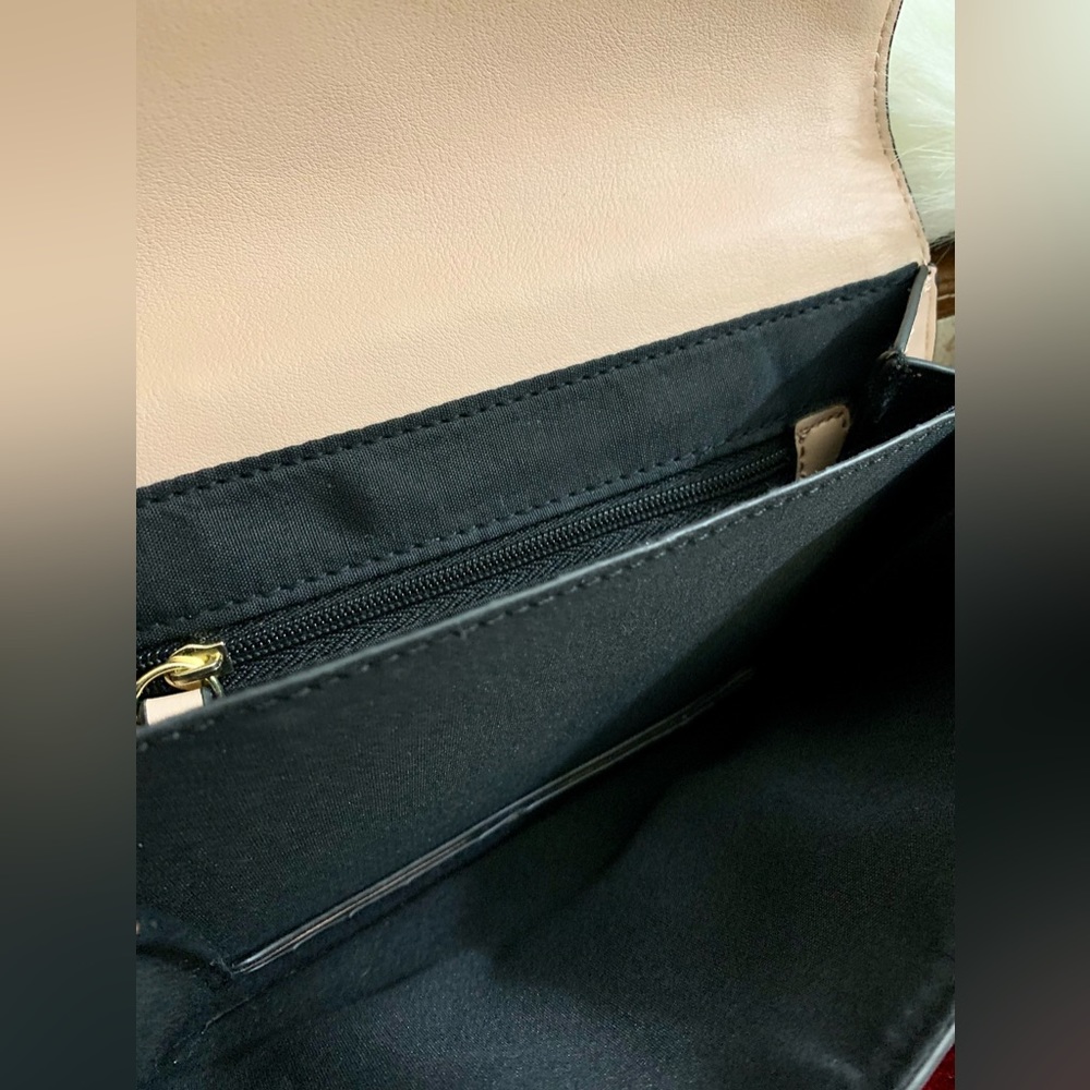 🍀 Topshop Bag Womens Leather Crossbody Shoulder Sling Clutch Gold Chain 🍀#TOP - Picture 11 of 16